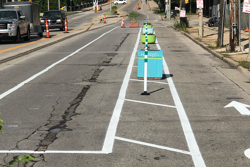 You may have noticed new lane markings on Highland, Walnut, North Avenue. Here's what's behind that